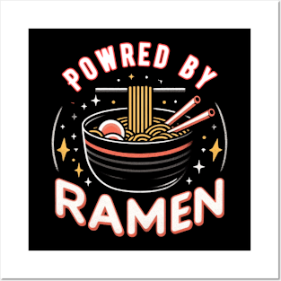 Powred by ramen Posters and Art